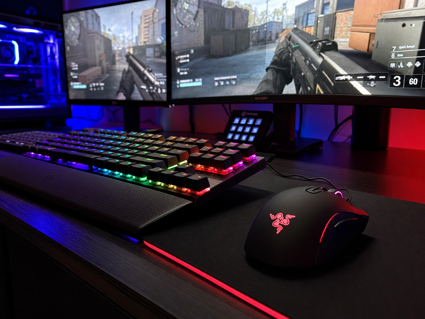 Vortex Strike 3 FPS gaming setup